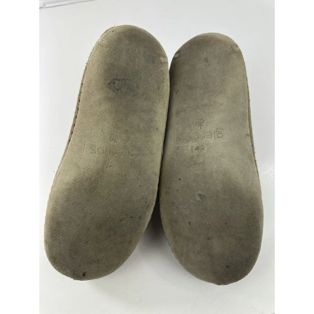 Glerups Wool Shoe W/ Leather Sole Grey Slippers EU Size 38 Equals US W 8 | M 6.5 - Picture 9 of 14